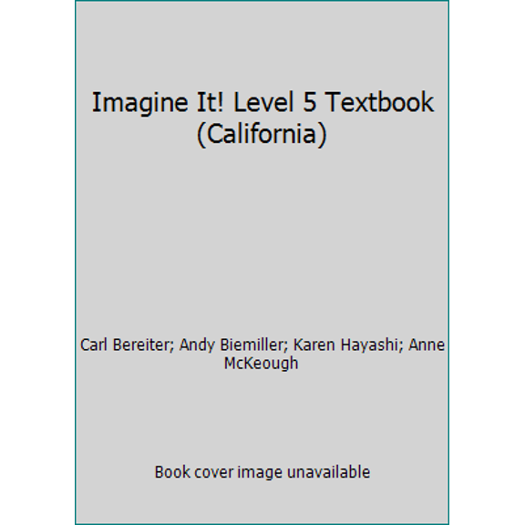 Pre-Owned Imagine It! Level 5 Textbook (California) (Hardcover) 0076213811 9780076213818