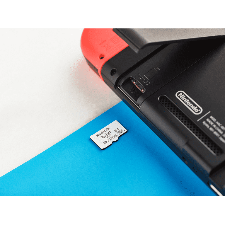 SanDisk 64GB microSDXC UHS-I Memory Card Licensed for Nintendo Switch,  White - 100MB/s, Micro SD Card - SDSQXBO-064G-AWCZA