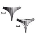 thumbnail image 3 of Fotbe Monochrome Abstract Lines Tanga Sin Costuras para Mujer con Estampado – Panties Invisibles, Transpirables y Cómodos para Uso Diario-Large, 3 of 6