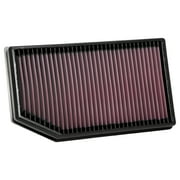 K&N Performance High-Flow Engine Air Filter: Washable, Multi-Layer Protection, Engineered to Boost Horsepower, 33-5076
