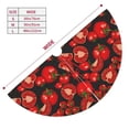 thumbnail image 3 of Yiaed Tomato Print Christmas Tree Skirt , Tree SkirtsTree Mat for Christmas Winter Holiday Indoor Decorations-48", 3 of 7
