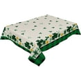 thumbnail image 2 of St.Patrick''s Day Tablecloth Rectangle/Oval 60x102in Shamrocks Green and Black Buffalo Plaid Retro Tablecloths Waterproof Table Cloth for Kitchen Indoor Outdoor Table Cover for Dining/Party Decoration, 2 of 6