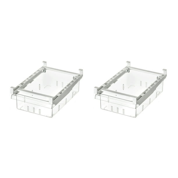 Organizador de cajón organizador de nevera, contenedor extraíble de diseño único para caja de almacenamiento de nevera, organizador de casa (paquete de 2) Namotu ZH-459-1