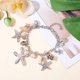 thumbnail image 4 of Pulseras de tobillo con concha de estrella de mar de 7 pulgadas Pulseras de tobillo con concha de estrella de mar Pulsera de tobillo con perla Pulsera de concha ajustable con dije Bisutería, 4 of 9