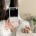 thumbnail image 2 of Phone Case for Galaxy Z Flip 6,Kawaii Dog Pattern Shockproof Anti-Drop Folding Phone Protective Cover,Gift for Women Girls (with Chain), 2 of 8