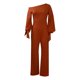 thumbnail image 1 of Mono informal de talle alto sin tirantes y pierna ancha para mujer, talla grande, 1 of 6