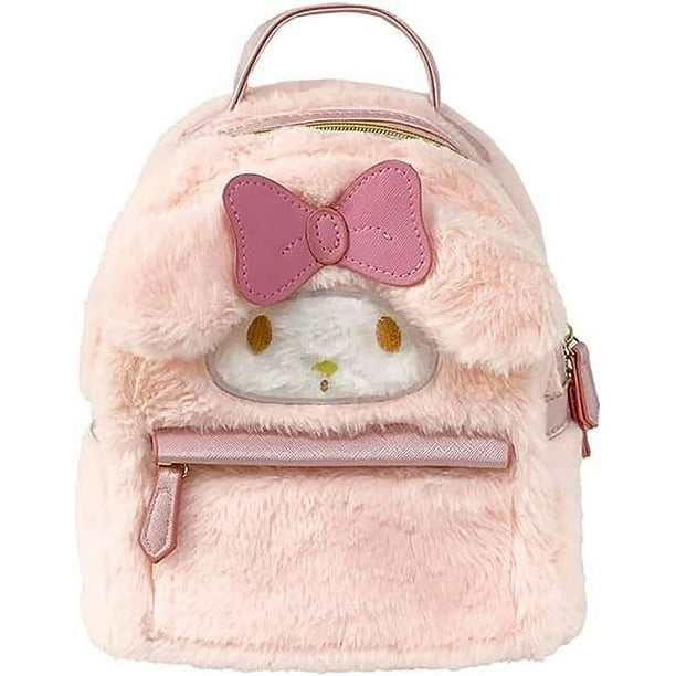 Lindas mochilas pequenas de felpa peludas para mujer mini bolso Kawaii mochila de dibujos animados 3D Kawaii mochilas de viaje para mujer blanco Walmart en linea