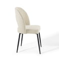 thumbnail image 3 of Ergode Rouse Dining Side Chair Upholstered Fabric Set of 2 - Black Beige, 3 of 5