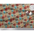thumbnail image 2 of Soimoi Poly Georgette Fabric Bone,Floral & Skull Halloween Print Fabric by Yard 42 Inch Wide, 2 of 3