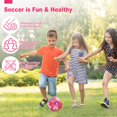 thumbnail image 3 of Balón de fútbol Champhox, talla 3, estampado floral rosa, para niños de 4 a 8 años, 3 of 7