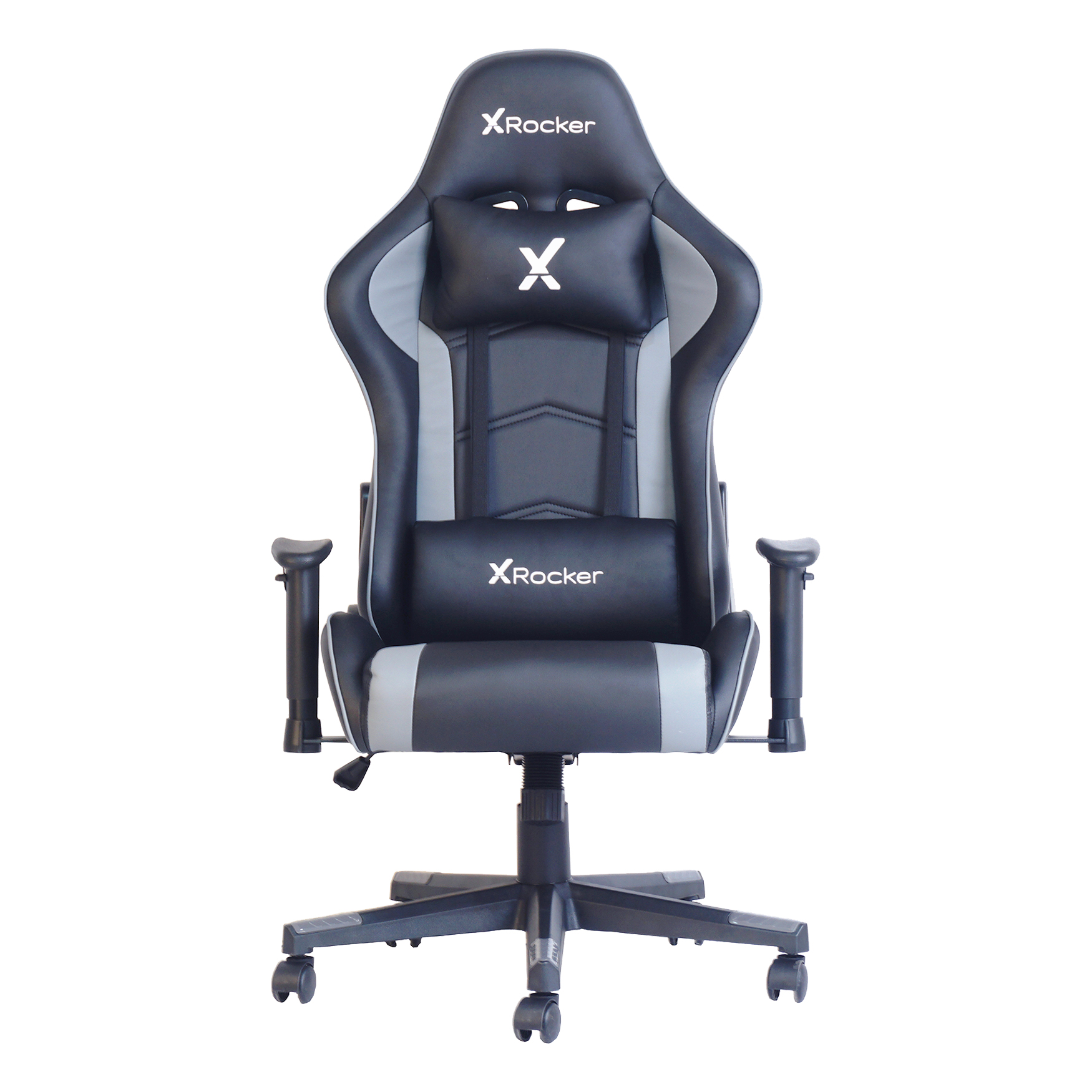 X Rocker Vortex Leather PC Gaming Chair, Black and Gray, 24.8" x 27.17" x 48.22-51.97" - image 3 of 10