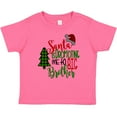 thumbnail image 3 of Inktastic Santa is Promoting Me to Big Brother Green Plaid Tree Boys Baby T-Shirt, 3 of 5