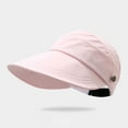 thumbnail image 2 of Product Face | Product Wide Brim Visor For Women | Platform Competitor Title Sun Tripper Cap | Platform Competitive Title Fashionable Solid Color Unisex Adjustable Strap Cap | End, 2 of 4