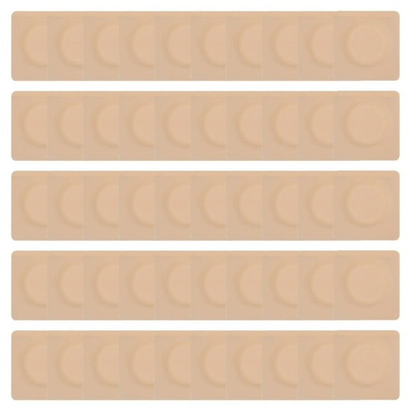 ARUTOOY 50Pcs Disposable Castor Oil Belly Button Patch 2.75"*2.75" Highly Absorbent Self-Adhesive Castor Oil Pack Wrap for Neck Shoulders Knees No Wash Anti-Seepage Square (Oil Not Included)