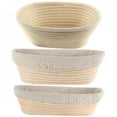 thumbnail image 2 of Oval Dough Banneton Brotform Dougn Rattan Bread Proofing Proving Baskets 3 Sizes, 2 of 6