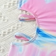 thumbnail image 5 of Gubotare Bathing Suits for Girls One Piece Girls 1 Piece Swimsuit Cut Out Swimwear Summer Casual Tie Dye Beach Sport Bathing Size 11-12 (Pink,11-12 Years), 5 of 8