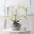 thumbnail image 2 of Guardoinrt Realistic Artificial White Orchid Plant In Pot - Low Maintenance Wide Application Realistic yellow, 2 of 6