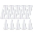 thumbnail image 4 of 15pcs espuma conos de bricolaje conos blancos adornos niños conos de bricolaje espuma de graffiti juguetes, 4 of 5