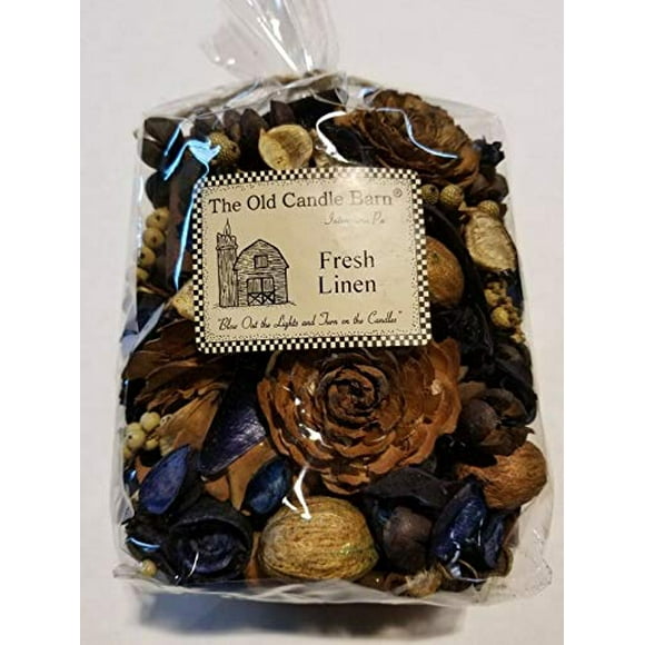 Old Candle Barn Fresh Linen Potpourri Large Bag - Perfect for Spring, Summer, Fall, and Winter Decoration or Bowl Filler
