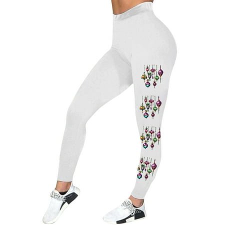 PMUYBHF Leggings Décontractés Imprimés Colorés Carnaval pour Femmes 7279 m