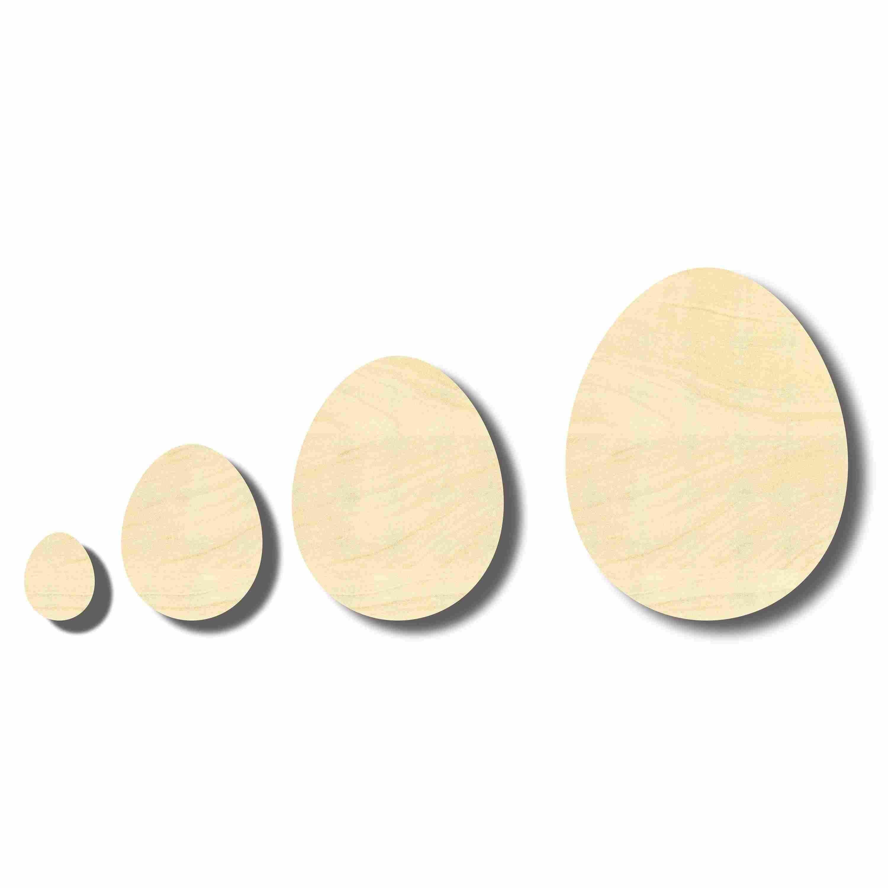 Unfinished Wood Craft Easter Eggs up to 24" DIY 4" / 1/8"