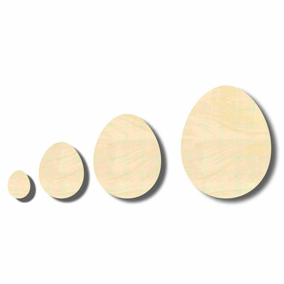 Unfinished Wood Craft Easter Eggs up to 46"  DIY 6" / 1/2"