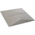 thumbnail image 5 of Ekena Millwork 19 5/8"W x 19 5/8"H Aberdeen EnduraWall Decorative 3D Wall Panel, Textured Metallic Silver (12-Pack for 32.04 Sq. Ft.), 5 of 5
