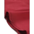 thumbnail image 5 of INSPIRE CHIC Chemisier à Boutons pour Femmes Col Manches Longues Rouge Vin G, 5 of 5