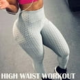 thumbnail image 3 of FITVALEN Women's High Waist Yoga Pants Tummy Control Workout Ruched Butt Lifting Stretchy Leggings Textured Booty Tights, 3 of 7
