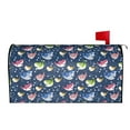 thumbnail image 2 of Xecao Colorful Cartoon Shark for Mailbox Cover with Magnetic Strips, Waterproof and Sunscreen, Adds a Decorative Touch to Your Garden Yard., 2 of 9