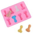 thumbnail image 3 of Molde de silicona reutilizable para pene, molde de chocolate de 8 cavidades, molde para pasteles DIY, molde para hielo, herramienta para hornear para hacer bombas de chocolate caliente, pastel, 3 of 8