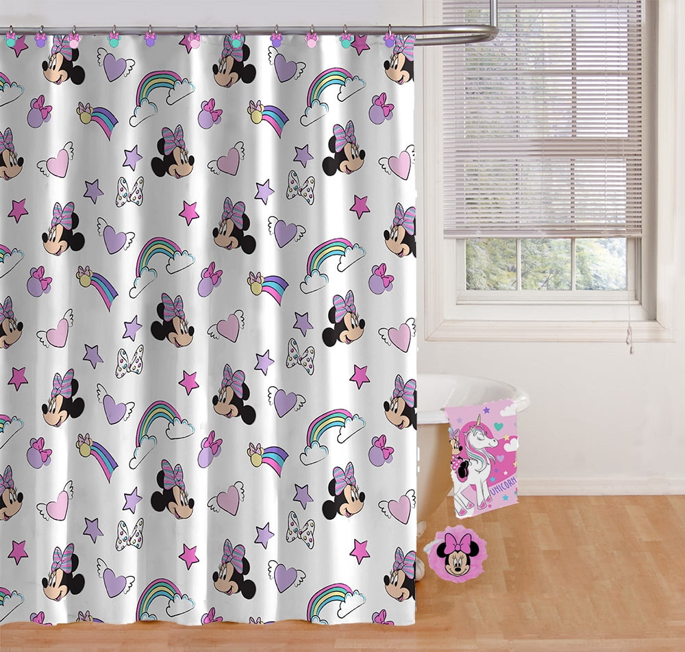 Minnie Mouse 15Piece Kids Bath Set, 100 Cotton Towel Included, Pink