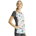 thumbnail image 4 of Tooniforms Scrubs Top For Women V-Neck TF749, XL, Pokemon Party, 4 of 7