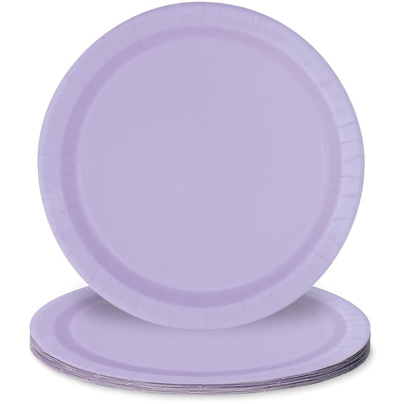Lavender Solid Round 9" Dinner Plates, 8ct