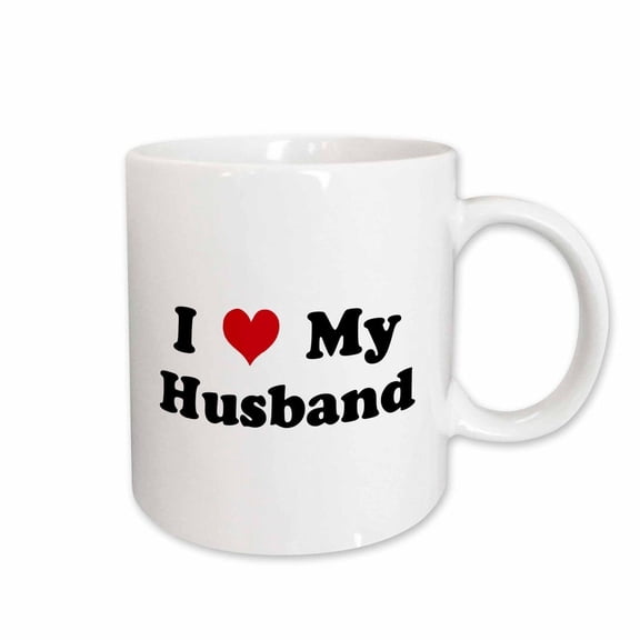 3dRose I Love My Husband Mug