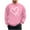 Pink, variant on FAWUUDO Men Valentine's Tops Red Heart Printed Shirts Long Sleeve Clothes