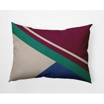 14" x 20" Simply Daisy Bold Shapes Indoor/Outdoor Pillow, Maroon Red Qty 1