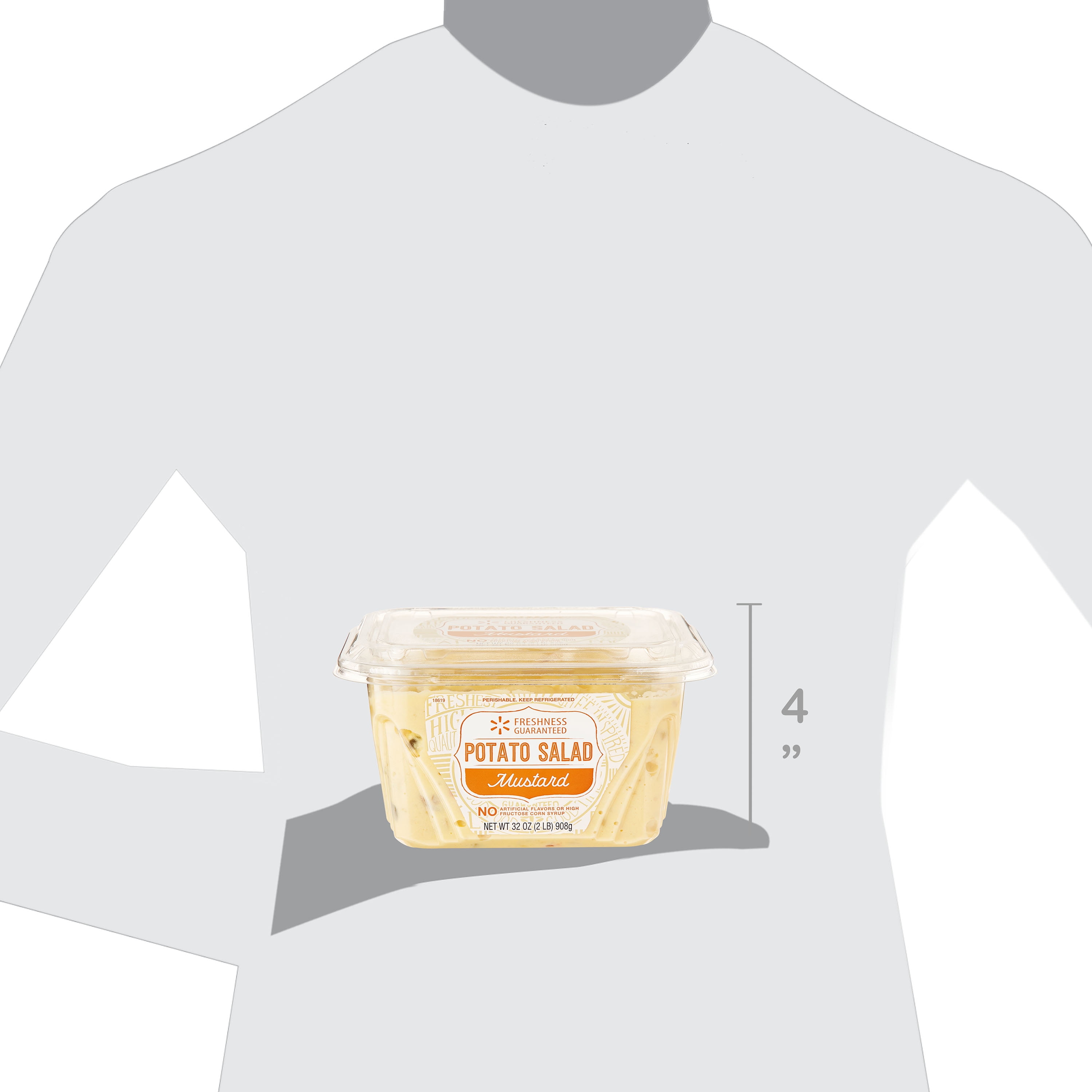 Freshness Guaranteed Original Ready-to-Eat Mustard Potato Salad Family Tub, 32 oz Tub (Refrigerated)