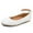 White PU, variant on Bocca Girl's White Pu Ballet Flat Ankle Strap Ballerina Flat Shoes Size 3