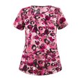 thumbnail image 1 of Danza sexy Las mujeres cimas de espuma casual espuma paisley impresión v cuello las cimas de enfermería del cuello de trabajo desgaste pullover suelto camisetas de ropa de vestir Danza sexy Casual suelto, 1 of 2
