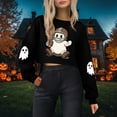 thumbnail image 2 of Women's Hoodless Sweatshirt Halloween Women'S Casual Short Round Mockneck Hoodie, Women's Hoodless Sweatshirt XXXL, 2 of 8