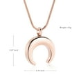 thumbnail image 2 of Moon Cremation Urn Necklaces for Ashes Stainless Steel Cremation Jewelry Keepsake Urn Necklace for Human Pet Ashes Memorial Jewelry Funeral Jewelry for Women Men, 2 of 8