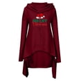 thumbnail image 4 of VEKDONE Christmas Hoodie Sweatshirts for Women 2024 Clearance Sale Trendy Print Long Sleeve Pullover Blouse Casual Medieval Vintage Tops with Pockets Iregular Hem Cloak Robe, 4 of 4