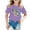 Purple, variant on Hiijoy Toddler Girls Cartoon Graphic Short Sleeve T-Shirt Summer Casual T-Shirt, Sizes 1-13