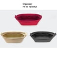 thumbnail image 4 of Organizador de bolsas de inserción para Neverfull PM MM GM, 7 bolsillos con cremallera, bolsillos con almohadilla para cubrir el interior del bolso, forro para maquillaje, 4 of 5