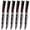 6pcs no Serrated, variant on TVQUYET Serrated Steak Knives Set of 4 Wooden Handle Hight Carbon Stainless Steel Damascus Laser Meat Cutting Knife Kitchen Dinner Knife