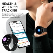 WITHit Deca Smartwatch with AMOLED 1.43 High-Definition Touchscreen Display, Black