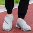 thumbnail image 4 of YOURDIARY Wide Width Slip On Walking Shoes for Women & Men, Adjustable Hook & Loop Breathable Knit Non-Slip Comfort Casual Sneakers, 4 of 7