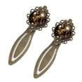 thumbnail image 2 of Easter Elegant Vintage Copper-Colored Lace Bookmarks, Set of 2, Stainless Steel Book Accessories for Readers and Book Lovers, 2 of 5
