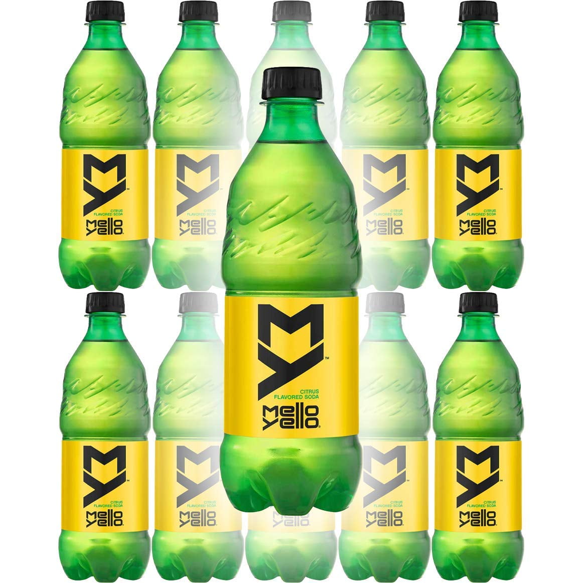 Mello Yello Soda Pop 20oz Bottles, Quantity of 24
